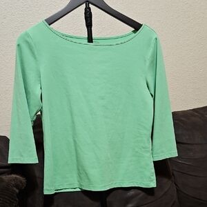 Talbots Light Green Long Sleeve Tee